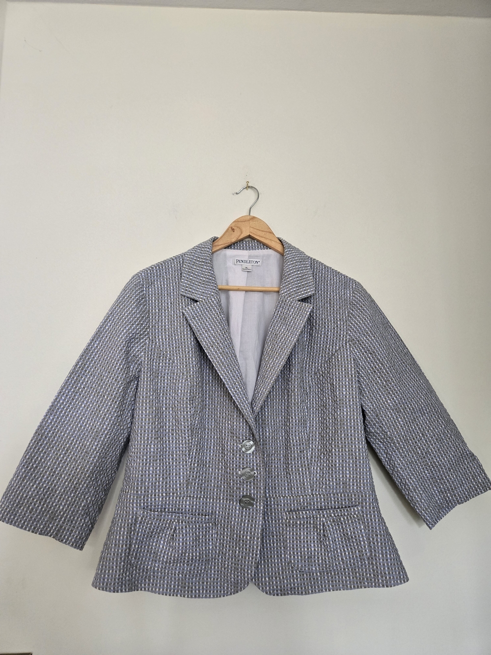 Pendleton Heathered Gray, Green, Blue Blazer Jacket